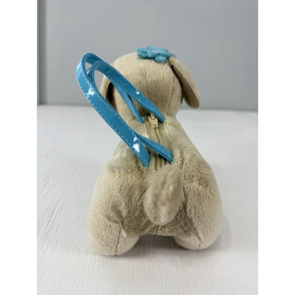 Gymboree Girl Beach Puppy Plush Purse Tropical-Bloom Tan Lab Labrador Dog 2010